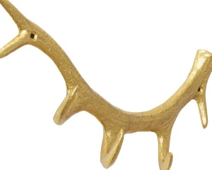 Seinänaulakot>KARE Design Antler Gold Sarvet Seinänaulakko Kulta 35cm