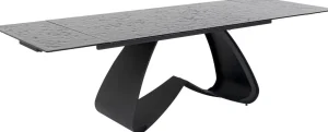 Pöydät>KARE Design Bellagio Jatkettava Pöytä Lasia Ja Terästä 180(40+40)x95cm