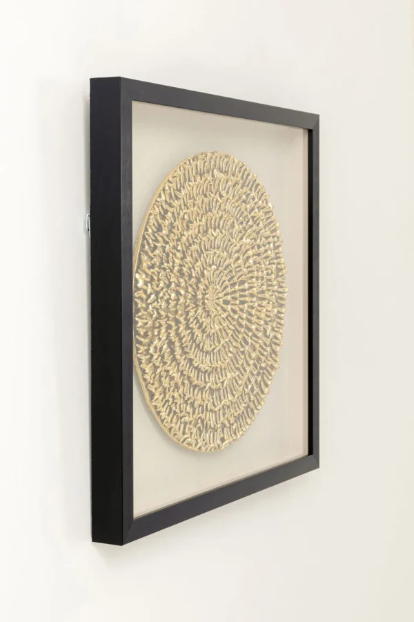 Seinäkoristeet>KARE Design Chain Circle Taulu, Deko-objekti - Kulta, 60x60cm