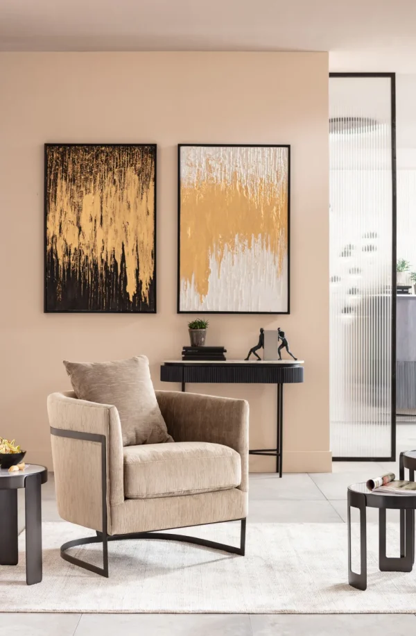 Taulut | Olohuone>KARE Design Abstract Black Kehystetty Taulu 80x120cm