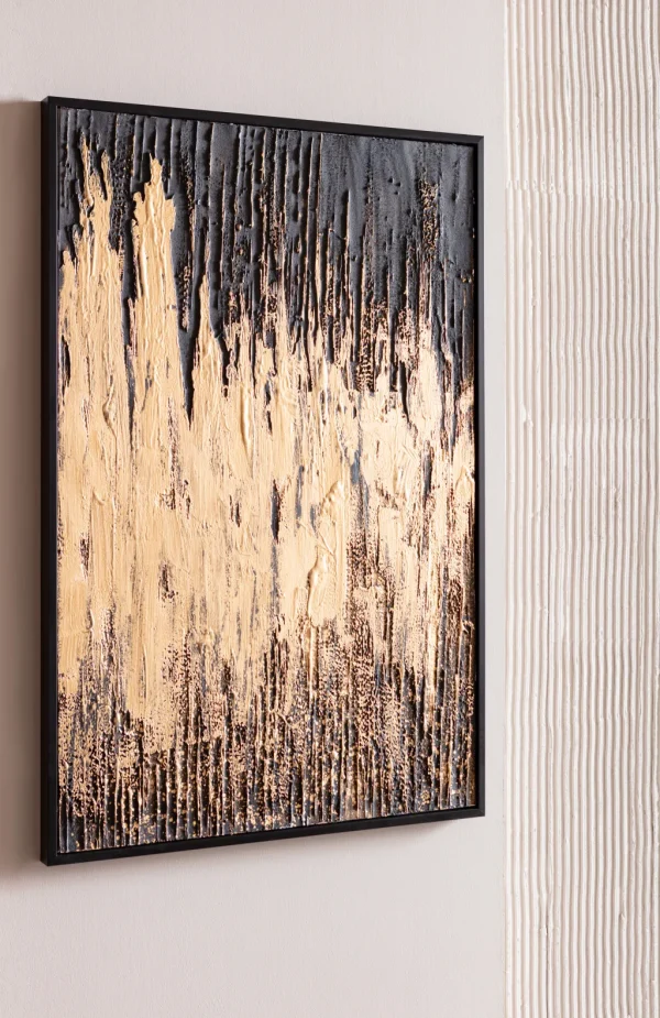 Taulut | Olohuone>KARE Design Abstract Black Kehystetty Taulu 80x120cm