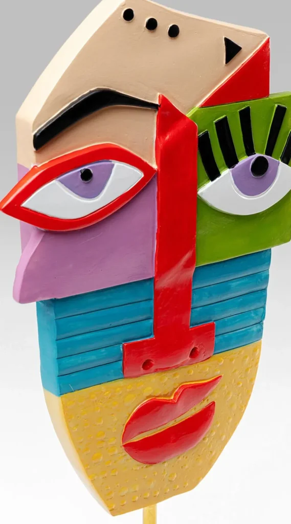 Koriste-Esineet>KARE Design Abstract Face Multicolour Koriste-esine 52cm