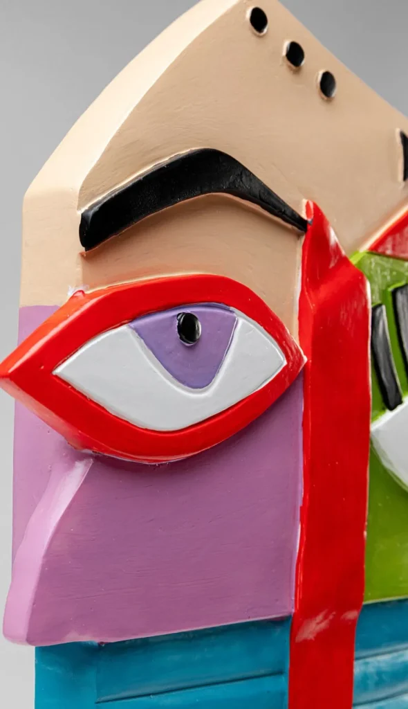 Koriste-Esineet>KARE Design Abstract Face Multicolour Koriste-esine 52cm