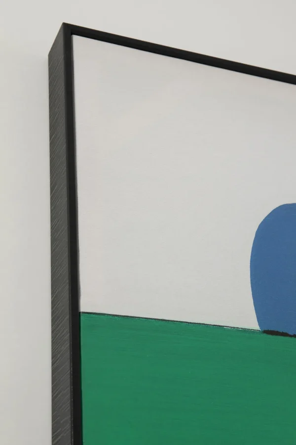 Taulut>KARE Design Abstract Shapes Kehystetty Taulu, Vihreä 73x143cm