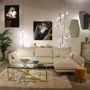 Kulmasohvat>KARE Design Amalfi Kulmasohva - Kermanvärinen, Oikea 275cm