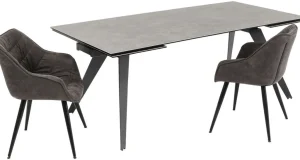 Pöydät>KARE Design Amsterdam Dark Jatkettava Pöytä 200(45+45)x100cm