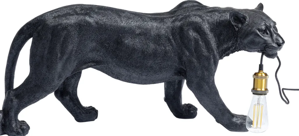 animal_bagheera_pantteri_lattiavalaisin_cm_2.webp Lattiavalaisimet | Olohuone>KARE Design Animal Bagheera Pantteri Lattiavalaisin 40cm