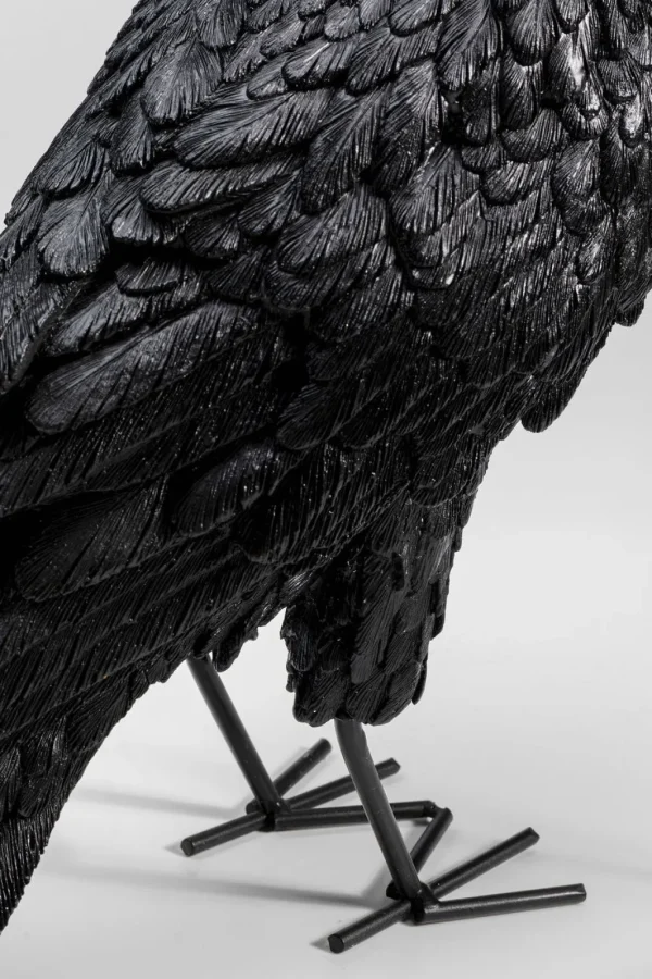 Pöytävalaisimet>KARE Design Animal Crow Varis Pöytävalaisin, Matta Musta 34cm