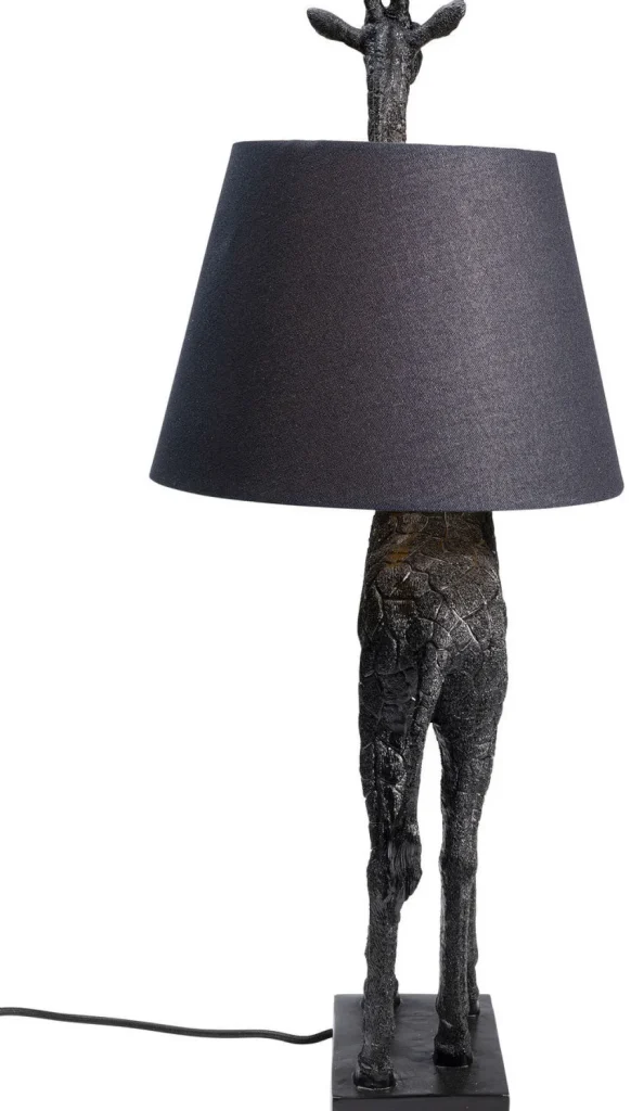 Pöytävalaisimet>KARE Design Animal Giraffe Kirahvi Pöytävalaisin, Matta Musta 71cm