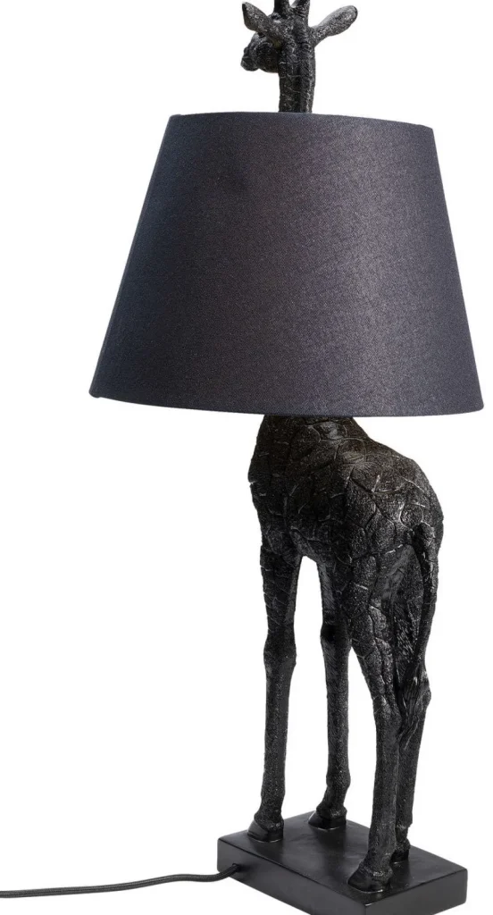 Pöytävalaisimet>KARE Design Animal Giraffe Kirahvi Pöytävalaisin, Matta Musta 71cm