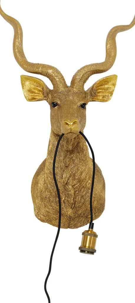 Seinävalaisimet>KARE Design Animal Goat Vuohi Seinävalaisin Kulta 45x74cm