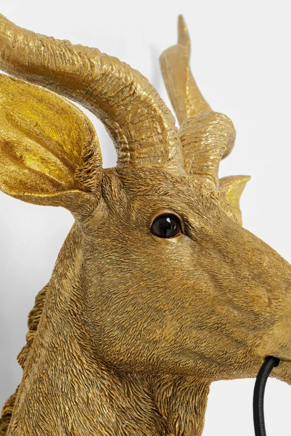 Seinävalaisimet>KARE Design Animal Goat Vuohi Seinävalaisin Kulta 45x74cm