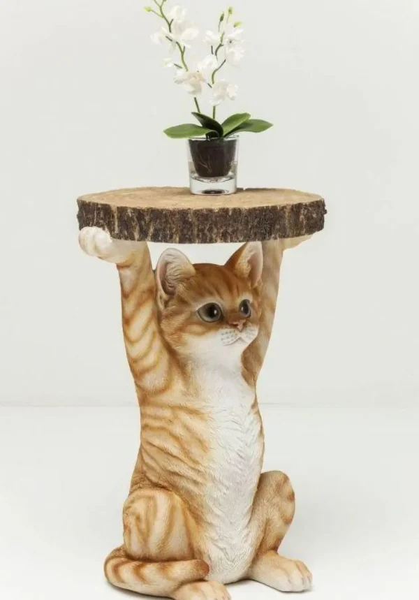 Sohvapöydät | Olohuone>KARE Design Animal Ms Cat Kissa Sivupöytä Ø33cm