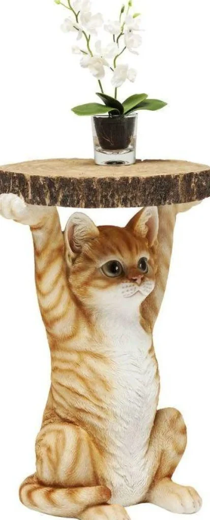 Sohvapöydät | Olohuone>KARE Design Animal Ms Cat Kissa Sivupöytä Ø33cm