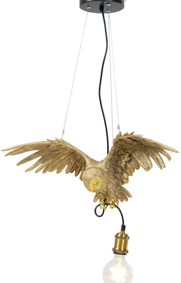 Riippuvalaisimet>KARE Design Animal Owl Pöllö Riippuvalaisin, Kulta 60cm