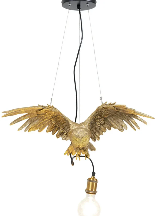 Riippuvalaisimet>KARE Design Animal Owl Pöllö Riippuvalaisin, Kulta 60cm