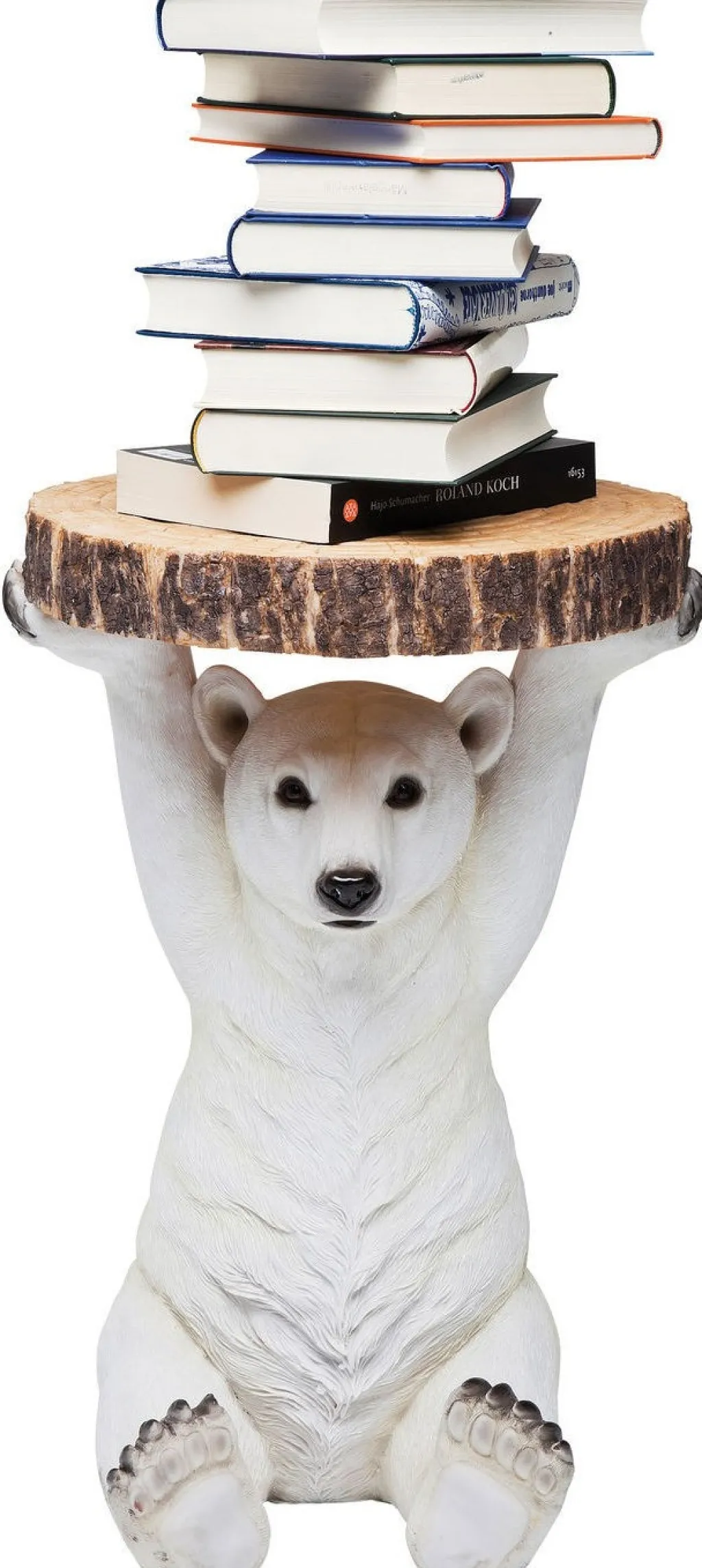 animal_polar_bear_jkarhu_sivupyt_cm_7.webp Sohvapöydät>KARE Design Animal Polar Bear Jääkarhu Sivupöytä Ø37cm