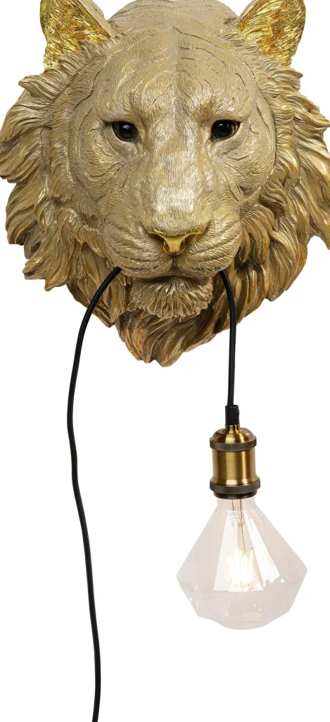 Seinävalaisimet>KARE Design Animal Tiger Head Leijonan Pää Seinävalaisin 34cm