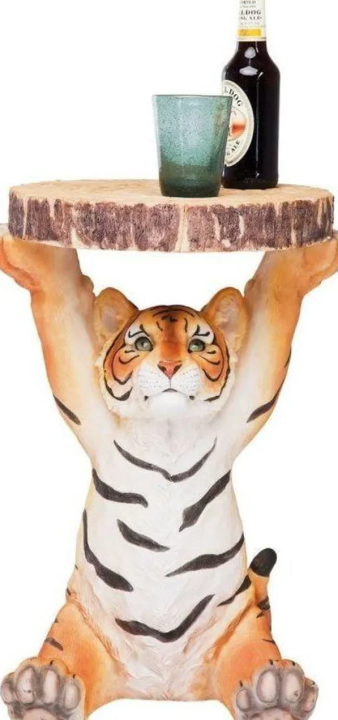 Sohvapöydät>KARE Design Animal Tiger Tiikeri Sivupöytä Ø35cm