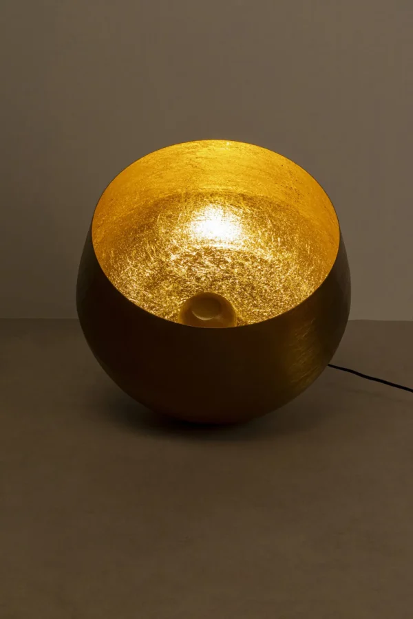 Lattiavalaisimet>KARE Design Apollon Smooth Gold Lattiavalaisin Ø50cm
