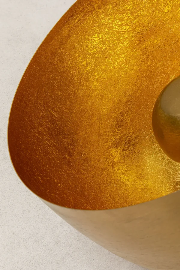 Lattiavalaisimet>KARE Design Apollon Smooth Gold Lattiavalaisin Ø35cm