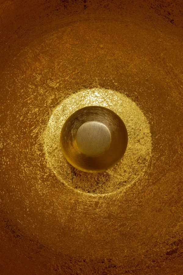 Lattiavalaisimet>KARE Design Apollon Smooth Gold Lattiavalaisin Ø50cm