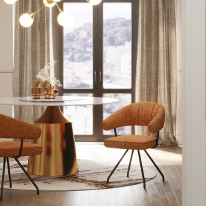 Tuolit>KARE Design Arabella Kääntyvä Tuoli Oranssi