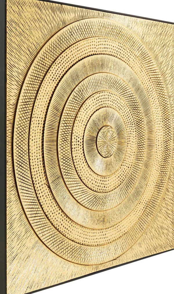 Taulut>KARE Design Art Circle Gold Taulu 120x120cm
