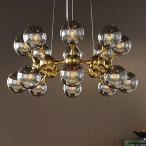 Riippuvalaisimet>KARE Design Atomic Balls Riippuvalaisin, Messinki Ø74cm