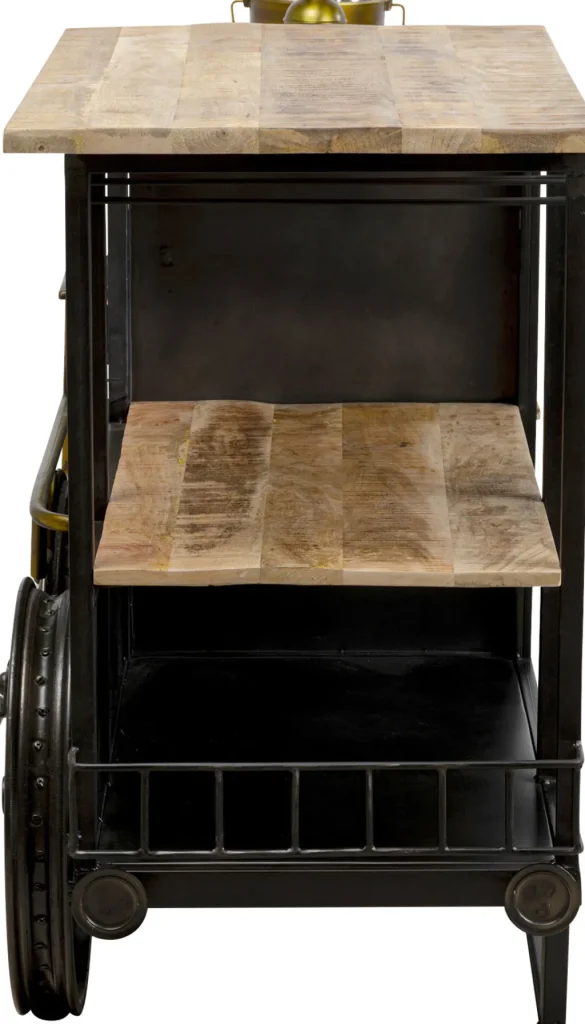 Baarit>KARE Design Bar Steamlock Baari Veturi, Teräs, Mangopuu 225cm