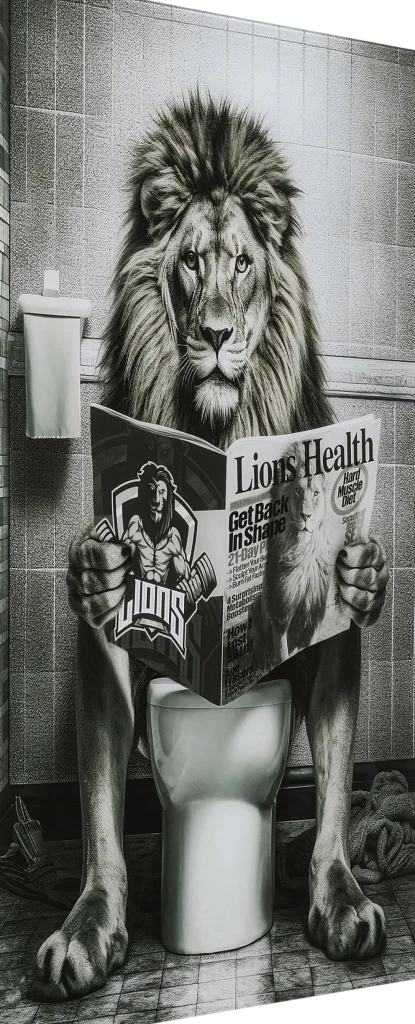 Taulut | Olohuone>KARE Design Bath Lion Leijona Lasitaulu 60x80cm