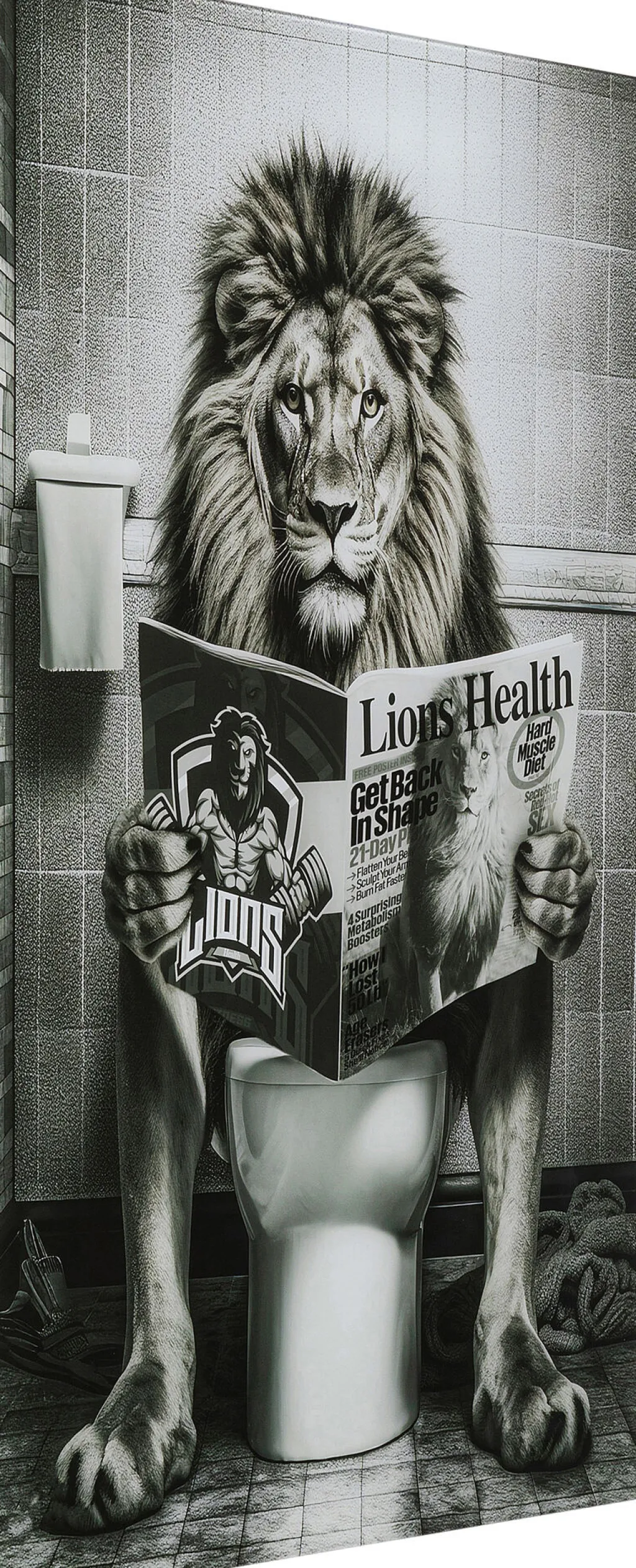 bath_lion_leijona_lasitaulu_xcm_0.webp Taulut | Olohuone>KARE Design Bath Lion Leijona Lasitaulu 60x80cm
