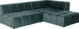 Kulmasohvat>KARE Design Belami Kulmasohva - Samettia, Tummanvihreä, Oikea 265cm