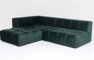 Kulmasohvat>KARE Design Belami Kulmasohva - Samettia, Tummanvihreä, Vasen 265cm