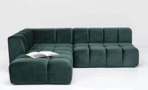 Kulmasohvat>KARE Design Belami Kulmasohva - Samettia, Tummanvihreä, Vasen 265cm