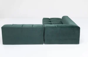 Kulmasohvat>KARE Design Belami Kulmasohva - Samettia, Tummanvihreä, Vasen 265cm