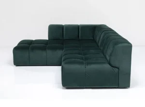 Kulmasohvat>KARE Design Belami Kulmasohva - Samettia, Tummanvihreä, Vasen 265cm
