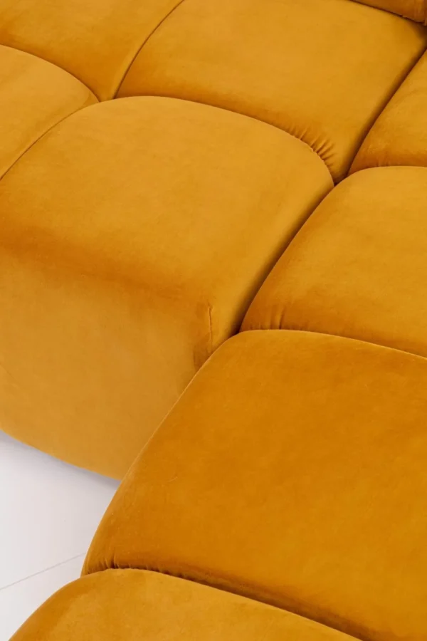 Kulmasohvat>KARE Design Belami Velvet Kulmasohva - Samettia, Meripihka, Oikea