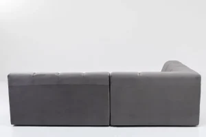 Kulmasohvat>KARE Design Belami Velvet Kulmasohva -samettia, Harmaa, Vasen