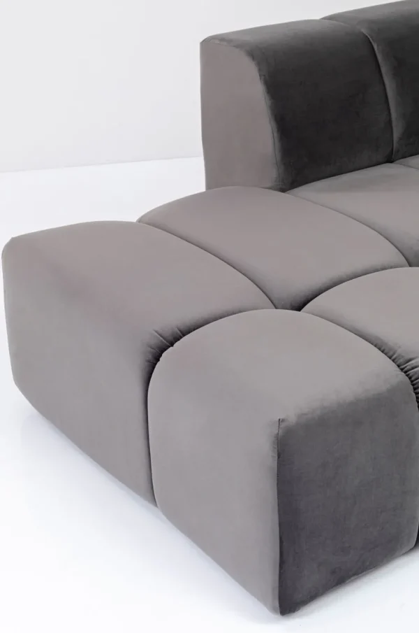 Kulmasohvat>KARE Design Belami Velvet Kulmasohva -samettia, Harmaa, Vasen