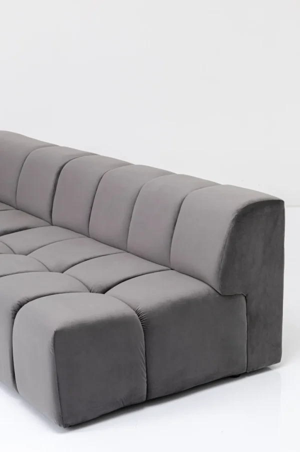 Kulmasohvat>KARE Design Belami Velvet Kulmasohva -samettia, Harmaa, Vasen