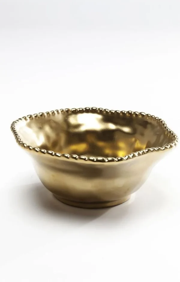 Astiat Snackseille>KARE Design Bell Kulho, Kulta Ø16cm