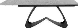 Pöydät>KARE Design Bellagio Jatkettava Pöytä Lasia Ja Terästä 180(40+40)x95cm