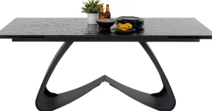 Pöydät>KARE Design Bellagio Jatkettava Pöytä Lasia Ja Terästä 180(40+40)x95cm
