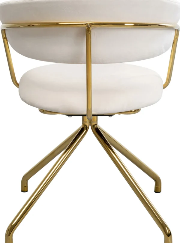 Tuolit>KARE Design Belle Velvet Kääntyvä Tuoli, Samettia, Kermanvärinen