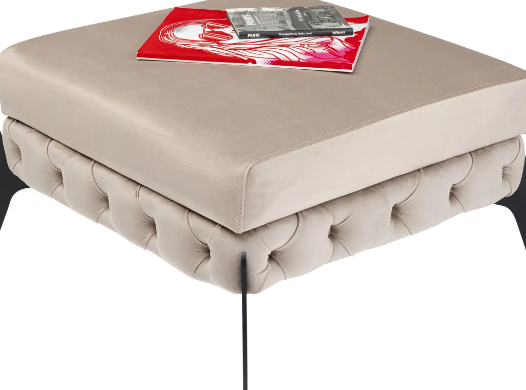 bellissima_rahi_samettia_taupe_cm_1.webp Rahit Ja Jakkarat>KARE Design Bellissima Rahi, Samettia, Taupe 80cm