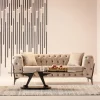 Sohvat>KARE Design Bellissima Sohva 2-istuttava - Sametti, Beige 200cm