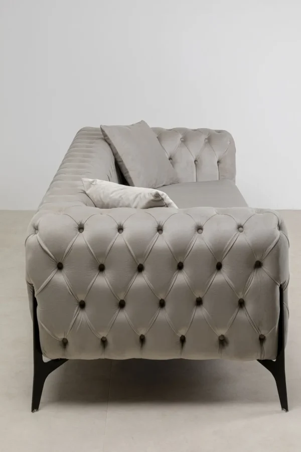 Sohvat>KARE Design Bellissima Sohva 3-istuttava - Sametti, Beige 240cm