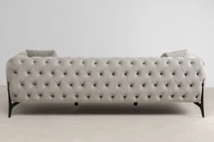 Sohvat>KARE Design Bellissima Sohva 3-istuttava - Sametti, Beige 240cm