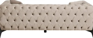 Sohvat>KARE Design Bellissima Sohva 2-istuttava - Sametti, Beige 200cm